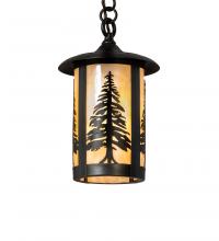 Meyda Blue 235316 - 8" Wide Fulton Tall Pines Mini Pendant