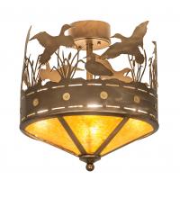 Meyda Blue 246225 - 16" Wide Ducks in Flight Flushmount