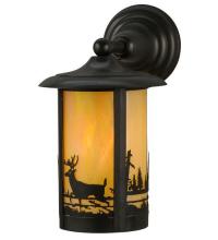 Meyda Blue 32203 - 7.5"W Fulton Deer Creek Solid Mount Wall Sconce