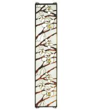 Meyda Blue 47887 - 9"W X 42"H Magnolia Stained Glass Window