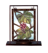 Meyda Blue 68352 - 9.5"W X 10.5"H Napa Vintage Lighted Mini Tabletop Window