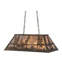 Meyda Blue 72132 - 33" Long Tall Pines Oblong Pendant