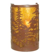 Meyda Blue 81808 - 6"W Tall Pines Corner Wall Sconce