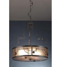 Meyda Blue 82483 - 25" Wide Revival Deco Inverted Pendant