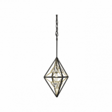 Varaluz 353M01MBFG - Marcia 1-Lt Mini Pendant - Matte Black/French Gold