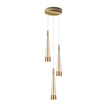 Artcraft AC6823BR - Sunnyvale Collection 3-Light Chandelier Brass