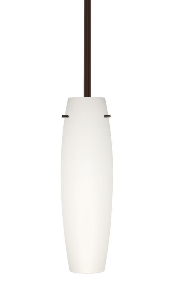 Besa Tu Tu Stem Pendant Bronze Opal Matte 1x40W Halogen