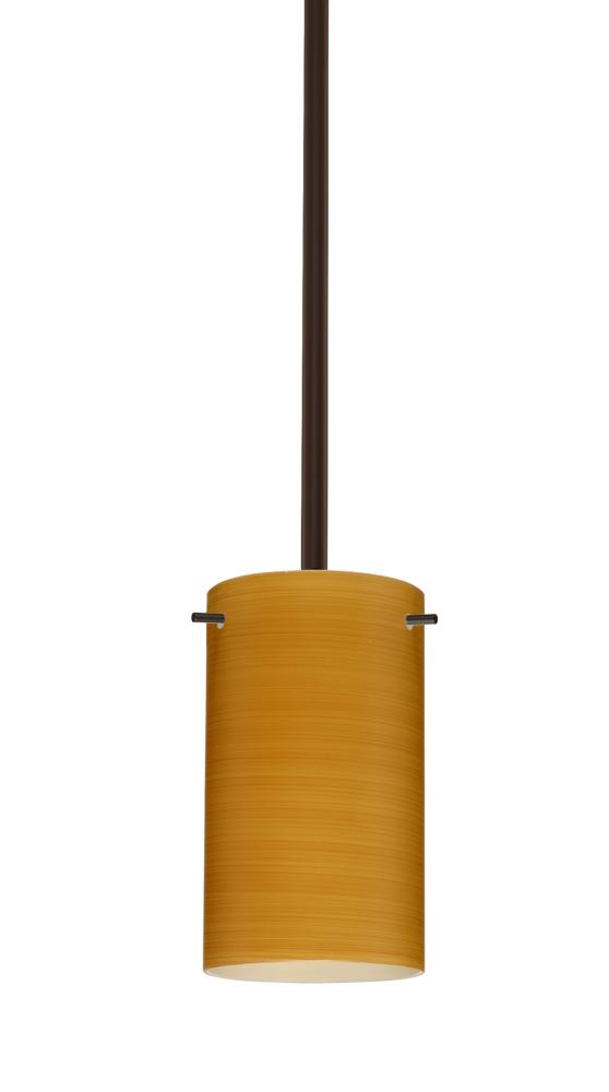 Besa Stem Stilo 7 Pendant Bronze Oak 1x9W LED