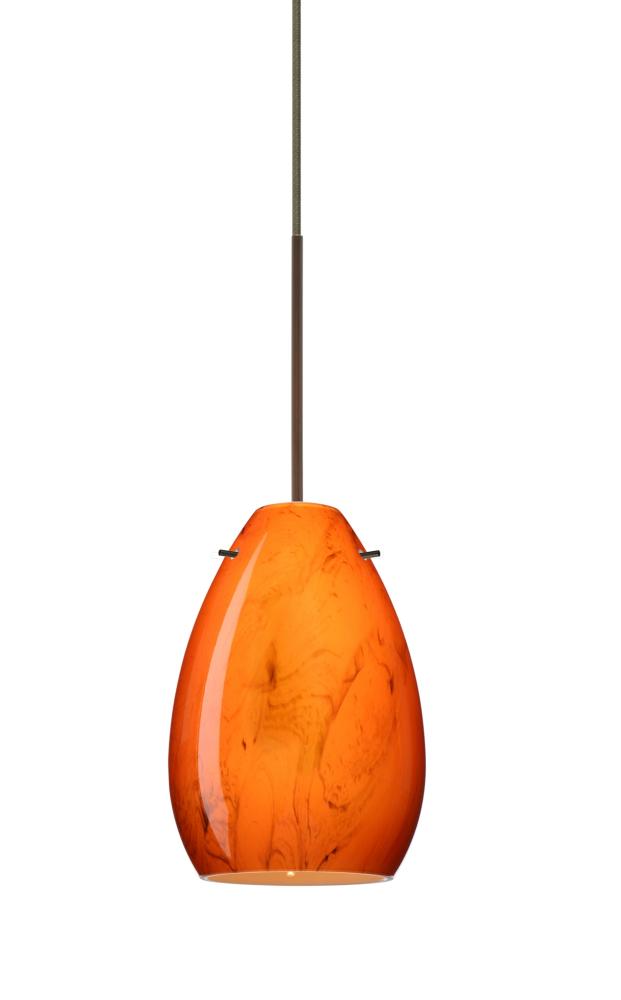 Besa Pendant Pera 6 Bronze Habanero 1x5W LED