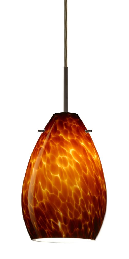 Besa Pendant for Multiport Canopy Pera 6 Bronze Amber Cloud 1x5W LED