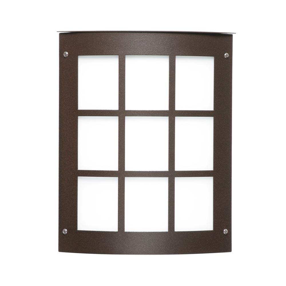 Besa Outdoor Moto 11 Grid Bronze White Acrylic 1x60W E12