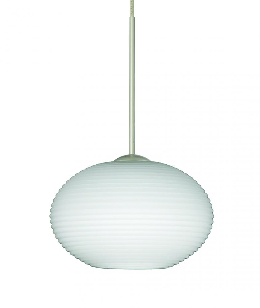 Besa Pendant Lasso Satin Nickel Opal Matte 1x5W LED