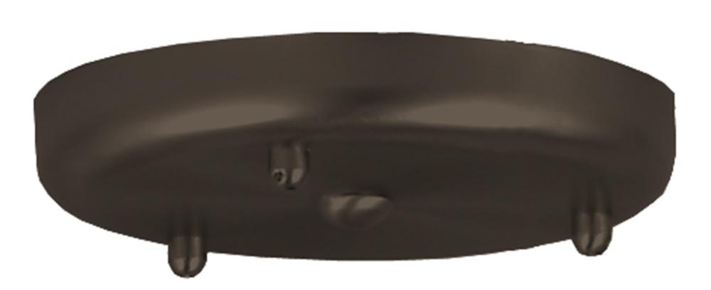 Besa 3-Light Round 120V Multiport Canopy, Bronze