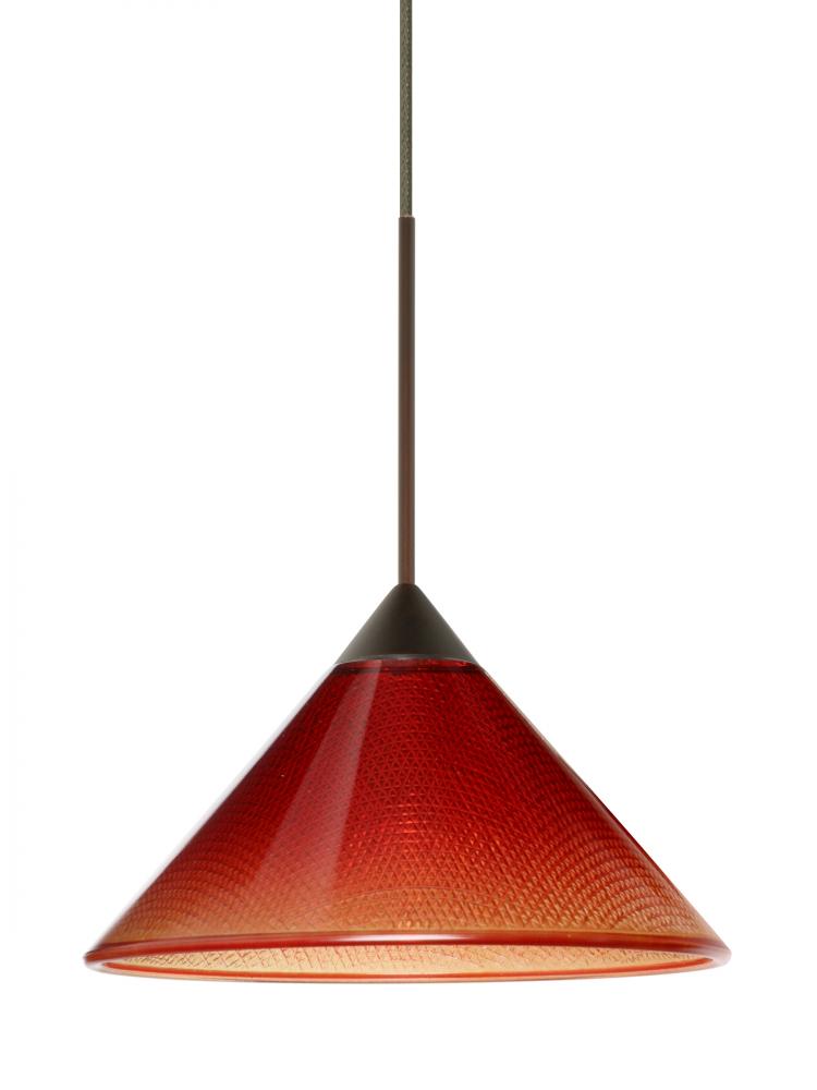 Besa Pendant For Multiport Canopy Kona Bronze Sunset 1x50W Halogen, 15Ft. Cord