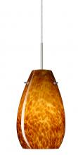 Besa Lighting 1JC-412618-LED-SN - Besa Pera 9 LED Pendant Amber Cloud Satin Nickel 1x9W LED