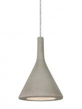 Besa Lighting 1JC-GALATN-LED-SN - Besa Gala Pendant, Tan, Satin Nickel Finish, 1x9W LED