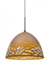 Besa Lighting 1JC-KIEVCP-LED-BR - Besa Kiev Pendant, Copper, Bronze Finish, 1x9W LED