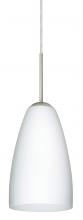 Besa Lighting 1JT-151107-SN - Besa Riva 9 Pendant Satin Nickel Opal Matte 1x75W Medium Base