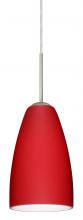 Besa Lighting 1JT-1511RM-SN - Besa Riva 9 Pendant Satin Nickel Ruby Matte 1x75W Medium Base