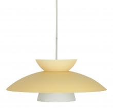 Besa Lighting 1JT-451397-LED-SN - Besa Trilo 15 Pendant Champagne Satin Nickel 1x9W LED