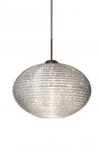 Besa Lighting 1JT-4912GL-BR - Besa Pendant Pape 10 Bronze Glitter 1x75W Medium Base