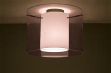 Besa Lighting 1KM-A00707-BR - Besa Ceiling Pahu 16 Bronze Transparent Amethyst/Opal 1x150W Medium Base A21