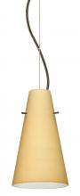 Besa Lighting 1KX-4124VM-BR - Besa Cierro Cable Pendant Vanilla Matte Bronze 1x100W Medium Base