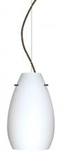 Besa Lighting 1KX-412607-LED-BR - Besa Pera 9 LED Pendant Opal Matte Bronze 1x9W LED