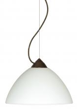 Besa Lighting 1KX-420107-LED-BR - Besa Tessa LED Cable Pendant White Bronze 1x9W LED