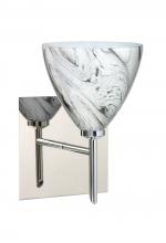 Besa Lighting 1SW-1779MG-LED-CR-SQ - Besa Wall With SQ Canopy Mia Chrome Marble Grigio 1x5W LED