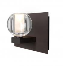 Besa Lighting 1WF-BOCACL-BR - Besa, Boca Vanity, Clear, Bronze Finish, 1x40W Halogen