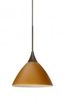 Besa Lighting 1XC-1743OK-LED-BR - Besa Pendant Domi Bronze Oak 1x6W LED