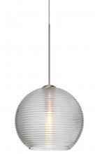 Besa Lighting 1XC-461500-LED-SN - Besa Pendant Kristall 6 Satin Nickel Clear 1x5W LED