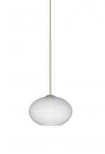 Besa Lighting 1XT-561207-LED-SN - Besa Pendant Lasso Satin Nickel Opal Matte 1x5W LED