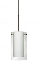 Besa Lighting 1XT-C44007-BR - Besa Pendant Pahu 4 Bronze Clear/Opal 1x35W Halogen