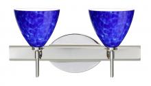 Besa Lighting 2SW-177986-LED-CR - Besa Wall Mia Chrome Blue Cloud 2x5W LED