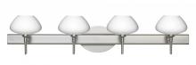 Besa Lighting 4SW-541007-SN - Besa Wall Peri Satin Nickel Opal Matte 4x40W G9