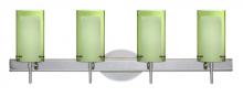 Besa Lighting 4SW-L44007-CR - Besa Pahu 4 Wall 4SW Transparent Olive/Opal Chrome 4x40W G9