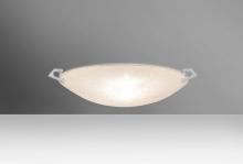 Besa Lighting 8417GL-MED-SN - Besa Ceiling Sonya 13 Satin Nickel Glitter 1x100W Medium Base