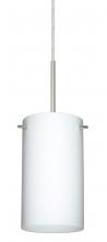 Besa Lighting B-440407-MED-SN - Besa Stilo 7 Pendant For Multiport Canopy Satin Nickel Opal Matte 1x40W B10 Med