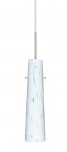 Besa Lighting B-567419-SN - Besa Camino Pendant For Multiport Canopy Satin Nickel Carrera 1x40W Halogen