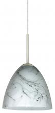 Besa Lighting J-4470MG-SN - Besa Vila Pendant For Multiport Canopy Satin Nickel Marble Grigio 1x60W Medium Base