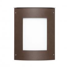 Besa Lighting MOTO8SQ-WA-LED-BR - Besa Outdoor Moto 8 Square Bronze White Acrylic 1x5W LED