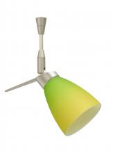 Besa Lighting SP-5044GY-SN - Besa Spotlight Andi Satin Nickel Bicolor Green/Yellow 1x35W Halogen Mr11