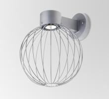 Besa Lighting SULTANA-G-WALL-LED-SL - Besa, Sultana Globe Wall Sconce, Silver Finish, 1x4W LED