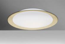 Besa Lighting TUCA19GFC-LED - Besa, Tuca 19 Ceiling, Opal/Gold Foil,  Finish, 1x24W LED