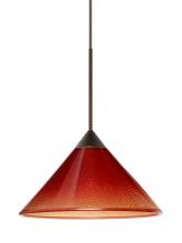 Besa Lighting X-117681-BR-L - Besa Pendant For Multiport Canopy Kona Bronze Sunset 1x50W Halogen, 15Ft. Cord