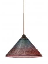 Besa Lighting X-117691-BR-L - Besa Pendant For Multiport Canopy Kona Bronze Bi-Color 1x50W Halogen, 15Ft. Cord