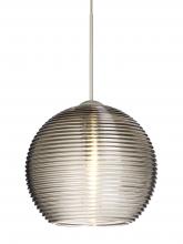 Besa Lighting X-461502-SN-L - Besa Pendant For Multiport Canopy Kristall 6 Satin Nickel Smoke 1x35W Halogen, 15Ft.