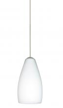 Besa Lighting X-719807-SN - Besa Pendant For Multiport Canopy Karli Satin Nickel Opal Matte 1x50W Halogen